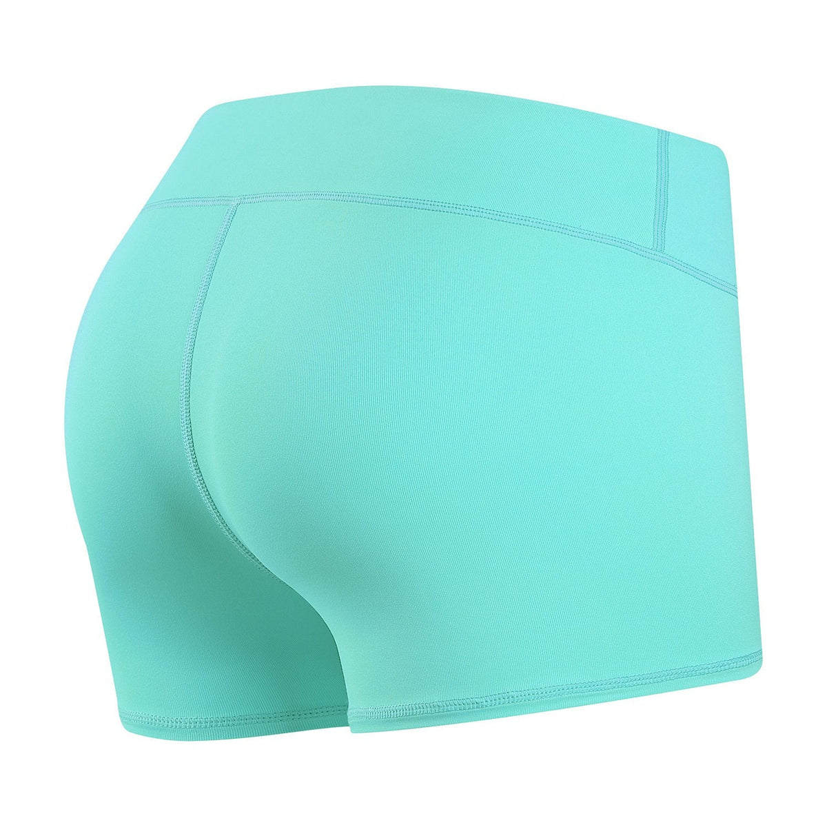Tough Mode Women's 3" Athletic Workout Volleyball Running WOD Compression Shorts Seafoam Green