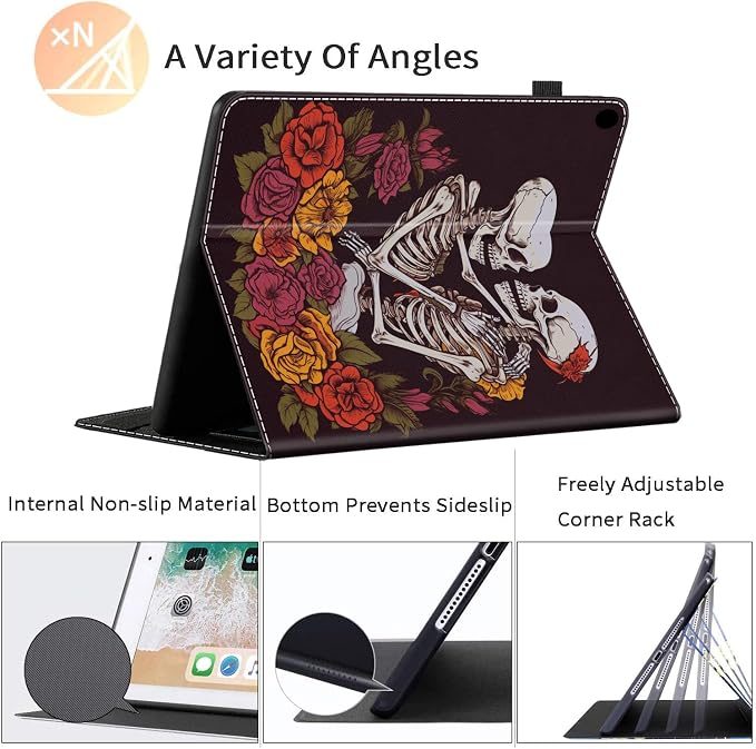 Case Fits All-New Amazon Kindle Fire HD 10 &amp 10 Plus Tablet (13th/11th Generation 2023/2021 Release) 10.1 Durable Shockproof Protective Cover with Auto Wake/Sleep，Black Woman Queen Afro Design