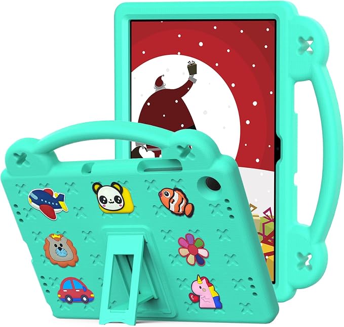 YRH Case for Galaxy Tab A9 Plus/Tab A11 Plus 11'' EVA Shockproof Cover for Samsung A9+ Plus / A11+ Plus Tablet Case with Stand Handle Figures Dark Blue