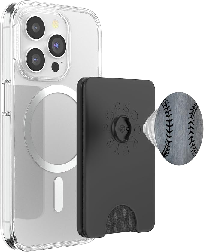 Baseball Scratched Design Phone Grip for Men and Boys PopSockets Adhesive PopGrip