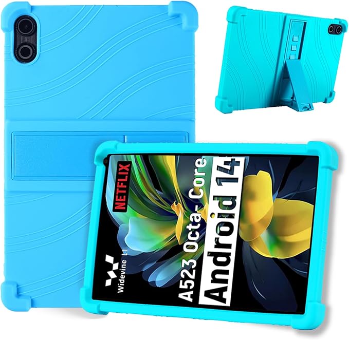Case Cover for Urao C12 10.36 inch KONXISA Tablet Case with Premium Silicone Material Folding Stand Fuction Anti-Scratch Shockproof and Full Protection Tablet SleeveProtective Covers SkyBlue