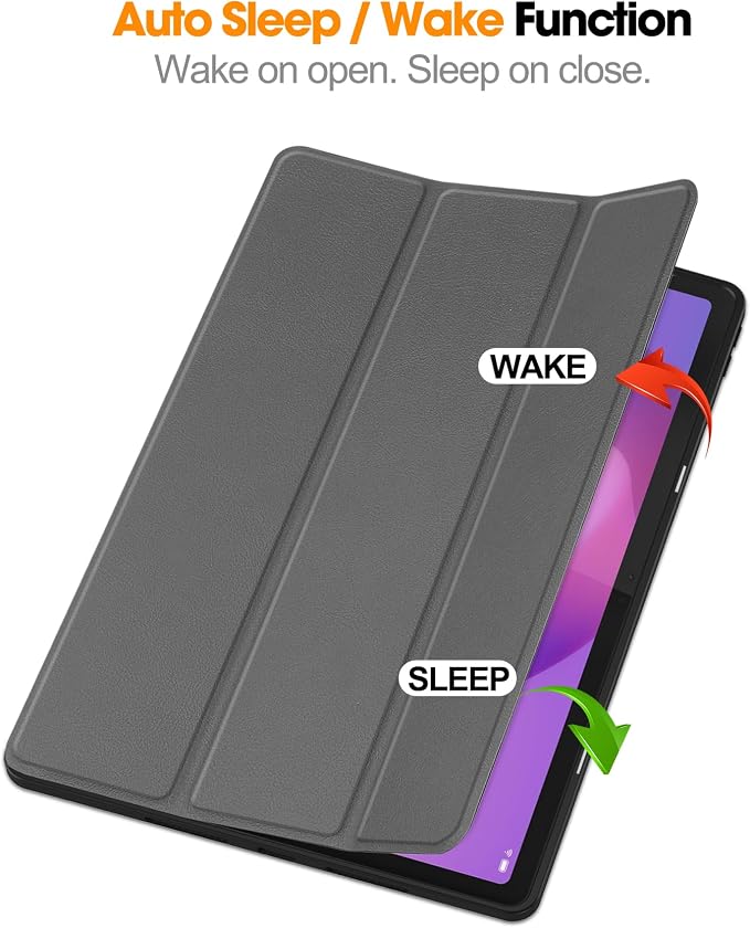 YRH for Idea Tab Pro 12.7 inch Case 2025 with Pen Holder Soft TPU Back Tablet Cover Case with Auto/Sleep (Black)