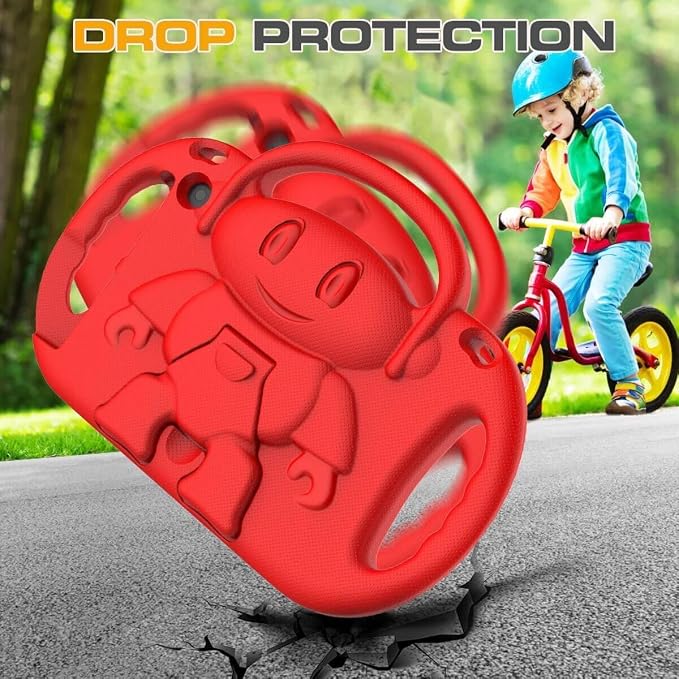 Kid-Proof Case for 8 Inch Tablet(12th/10th Generation 2024/2022/2020 Release) - Durable Shockproof Protective Cover with Shoulder Strap for 8 Plus Tablet Not for iPad Samsung Tablet Black