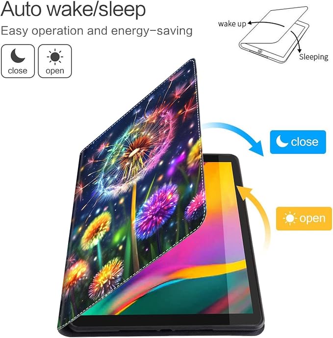 Case for New iPad (A16) 11th Generation 11 Inch 2025 for iPad 10th Generation 10.9 2022 Multi-Angle Smart Stand Cover Auto Sleep/Wake Halloween Panda Wizard and Pumpkin