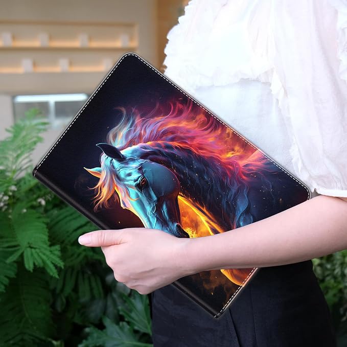 Case for iPad A16 11th Gen 11 Inch (2025) 10th Gen 10.9 Inch (2022) Model A3354 A3355 A3356 A2696 A2757 A2777 ，Slim Fit Standing Cover with Auto Sleep/Wake，Frog Playing Guitar