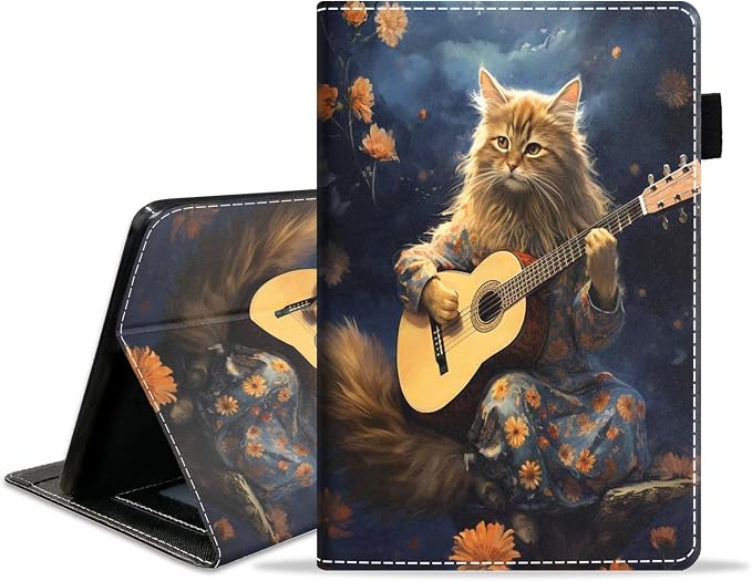 Case for Amazon Kindle Fire HD 8/Fire HD 8 Plus Tablet (12th/10th Generation 2024/2022/2020 Release) - PU Leather Folio Cover with Smart Auto Wake/Sleep Bald Eagle