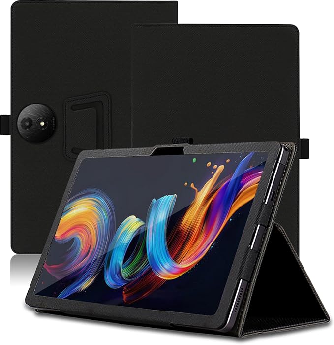 Case for TCL Nxtpaper 11 Plus 11.5 inch TCL Nxtpaper 11 Plus Tablet Case Folding Stand Protective Cover with Pencil Holder and Wrist Strap Full Protection. (Black)