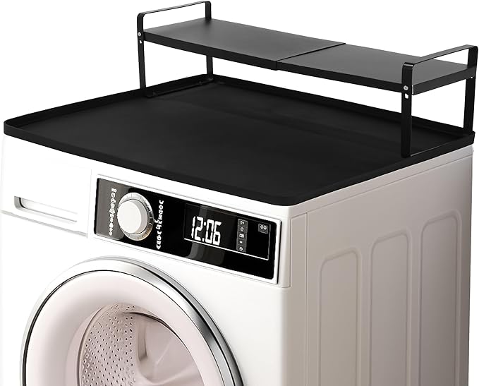 BALAPET Washer and Dryer Countertop with Non-Slip and Laundry Room Shelf Mat Universal Front Load Washer and Dryer Countertop Kit with Storage Space for Laundry Room Organization(14.2x8.6x7in)