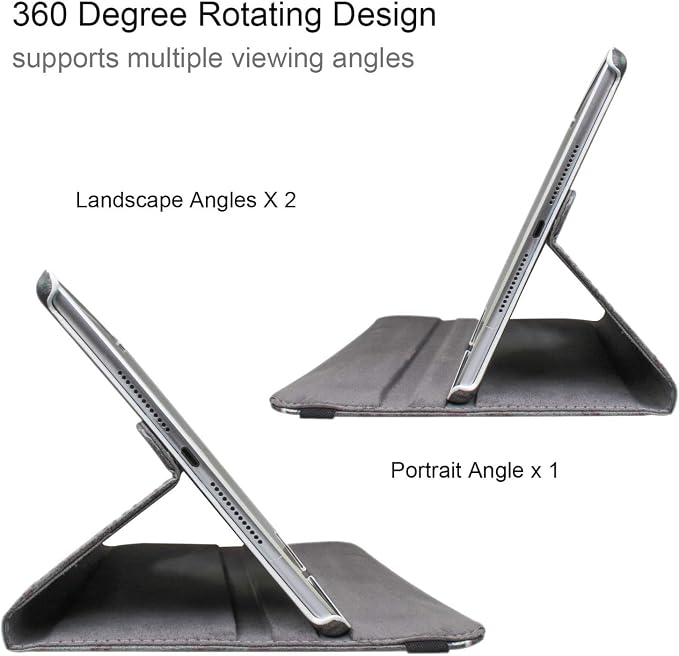 Case for ipad pro 12.9 inch 2nd &amp 1st Generation Old Model 2017/2015 MP6G2LL/A MQDA2LL/A MPLL2LL/A ML0F2LL/A ML3K2LL/A ML0N2LL/A ML0R2LL/A with Rotating Stand Auto Sleep/Wake (Blue)