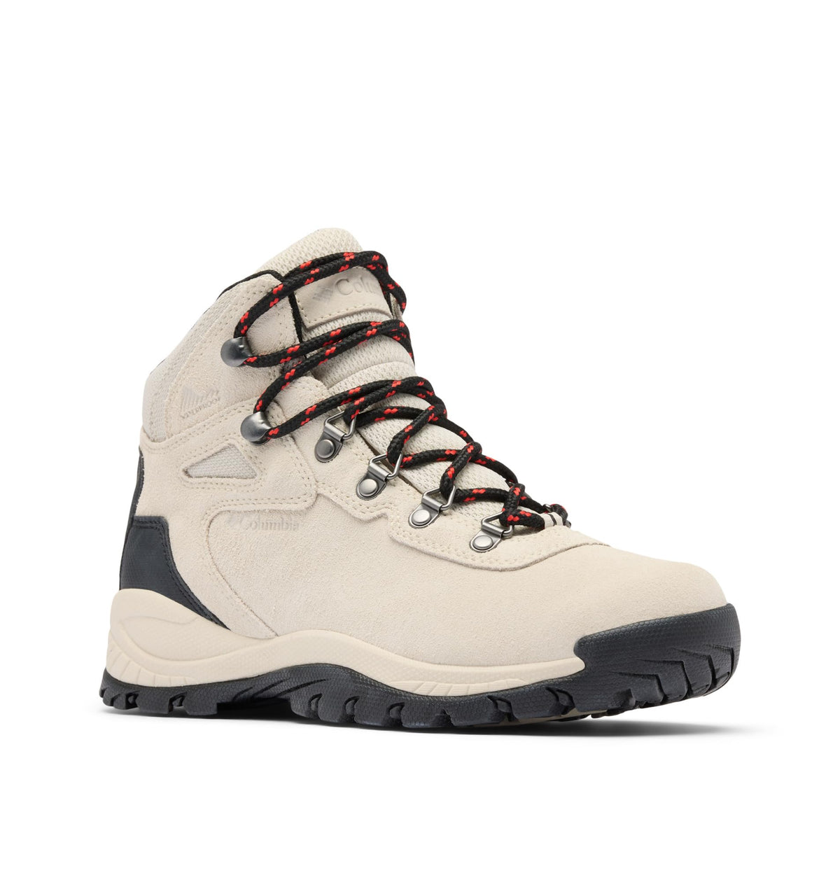 Columbia Women's Newton Ridge Plus Waterproof Amped, Cloud Grey/Poppy Red, 10