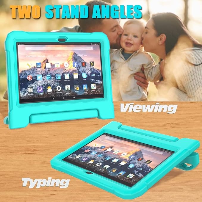 DJ&ampRPPQ Kids CaseEVA Strong Anti Drop is Suitable for 10 inch Tablet. Not Compatible with Ipad 10in Tablet Black
