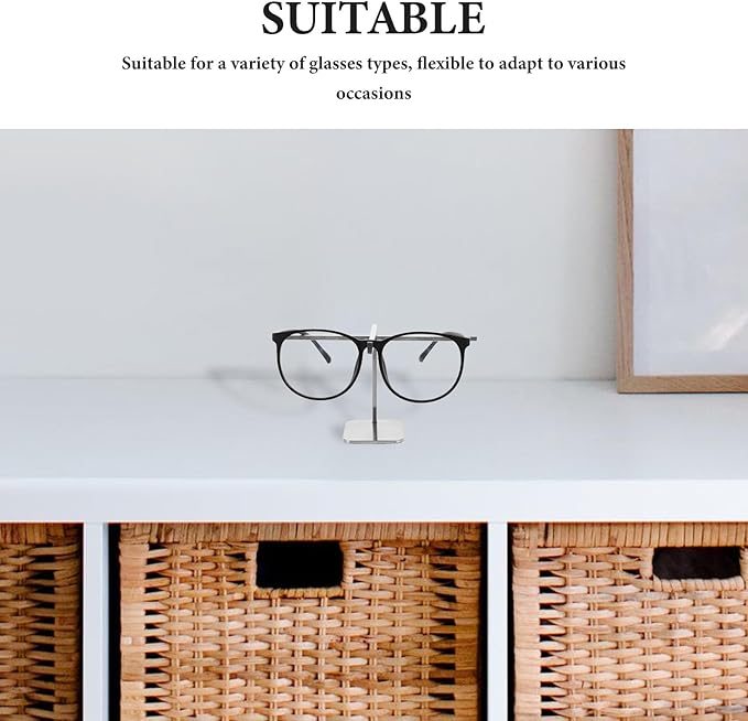 Eyewear Storage Rack: Stainless Steel Eyeglasses Display Rack - Desktop Sunglasses Organizer Holder for Home, Office Or Store Display