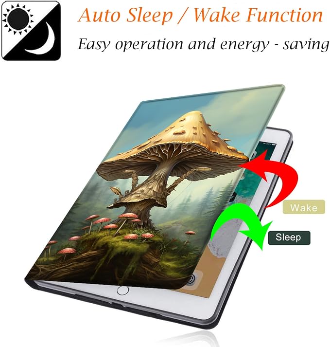 Case for Samsung Galaxy Tab A9 Plus 11 2023 Multi-Viewing Angles with Automatic Sleep/Wake Function for Samsung Galaxy A9+Tablet (SM-X210/X216/X218) American Flag Wolf
