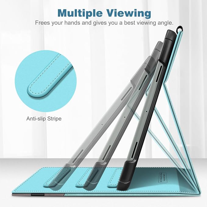 Fintie Case for Google Pixel Tablet 11 inch 2023 Multi-Angle Viewing | Protective Stand Cover with Pocket &amp Pencil Holder Compatible with Charging Speaker Dock Blossom