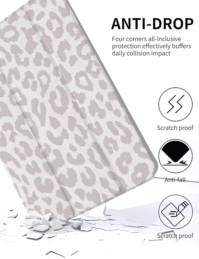 Case for iPad 9th/ 8th/ 7th Generation Case 10.2&amp10.5 Inch (2021/2020/2019 Release) Slim Lightweight Soft Trifold Back Cover with Pencil Holder &amp Auto Sleep/Wake CoverBeige Checkered