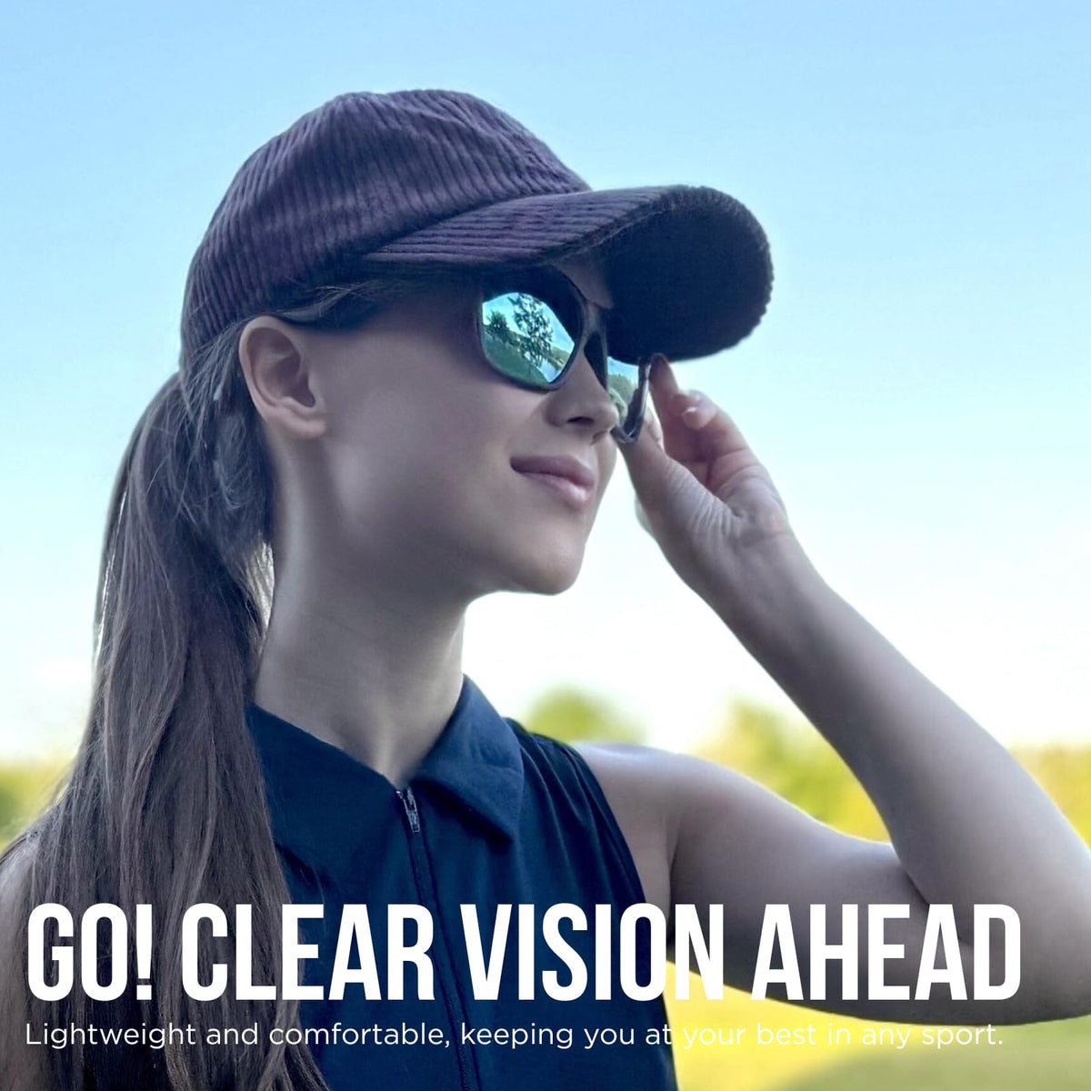 AEROX Oversized Polarized Running Sports Sunglasses for Women, Lightweight