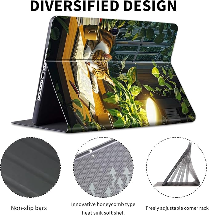 Case for Microsoft Surface Pro 11/10 / 9 13 InchPU Leather Cute Slim Folio Adjustable Stand Cover Case for Surface Pro 11th Edition AIArt Red Dragonfly