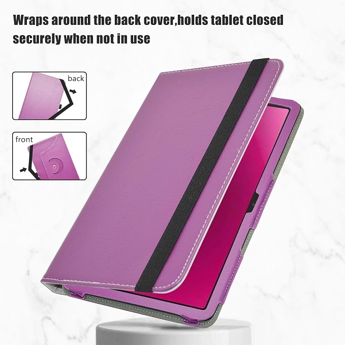LiuShan Compatible with T-Mobile REVVL Tab 2 Case360 Degree Rotation Stand PU Cover for T-Mobile REVVL Tab 2 5G Tablet 2025 Released 10.1 Tablet（Not Fit Revvl Tab 5G 10.36Black