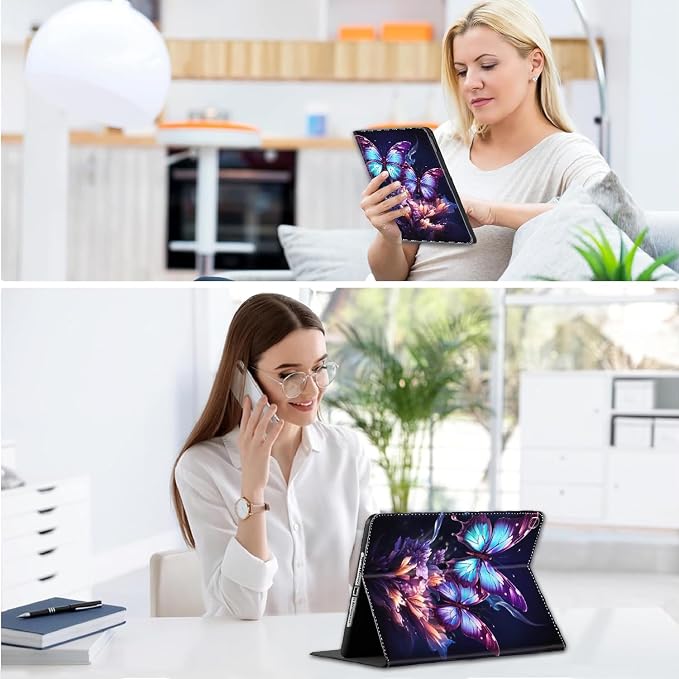 Case for iPad 10.2/10.5，iPad 9th/8th/7th Gen，for iPad 10.2 inch 2021/2020/2019/iPad Air 3rd Gen/Pro 10.5 - Slim Fit Standing Cover with Auto Sleep/Wake，Enchanted Forest 2