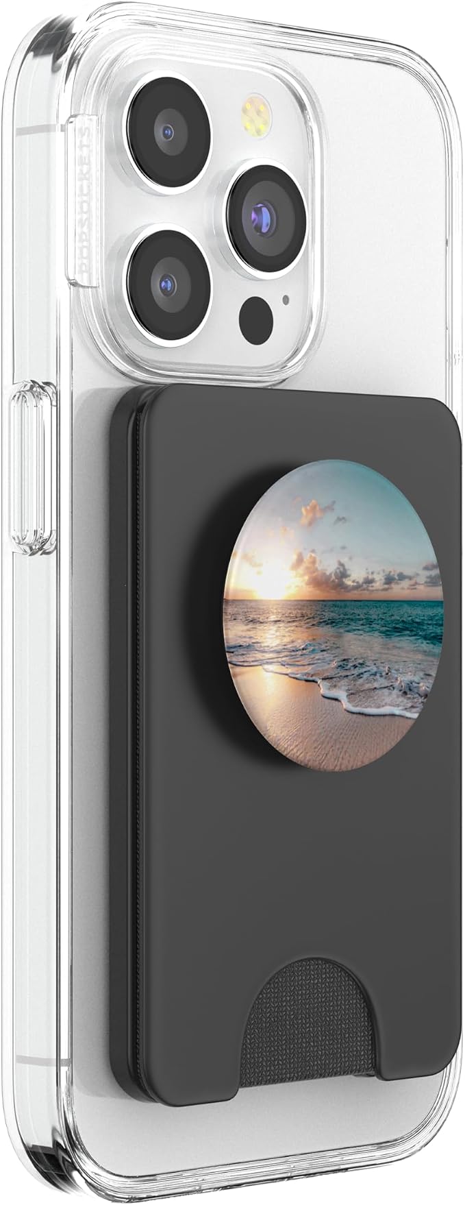 Beach Ocean Sunset Wave - Tropical Sand PopSockets Adhesive PopGrip