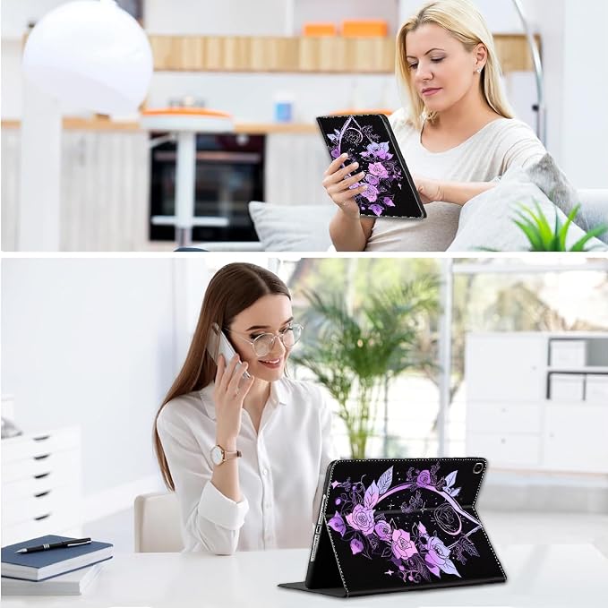 Case for iPad Pro 11 Inch 2022/2021/2020/2018 iPad Air 5th / 4th Gene 10.9 Inch (2022/2020) - Slim Fit Standing Cover with Auto Sleep/Wake，Astronaut Guitar