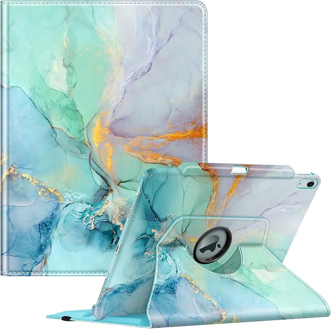 Fintie Rotating Case for iPad Air 13-inch M4/M3/M2 (2026/2025/2024) | 360° Swivel Stand Landscape &amp Portrait Viewing Shockproof Protective Cover Pencil Holder Auto Sleep/Wake Black