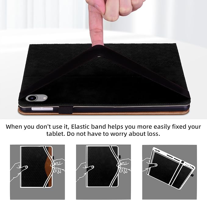 Case for iPad 9th 8th 7th Generation (2021/2020/2019) 10.2 InchiPad Air 3rd Generation PU Leather Cover Multi-Angle Viewing Stand with Card Pocket for ipad 9th Generation CaseBlack