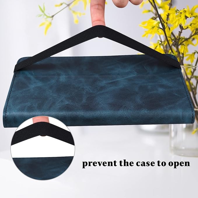Case for Amazon Kindle Fire Max 11 Case (13th Generation 2023 Release) 11PU Leather Folio Stand Stylish Solid Color Stripe Stand Cover for Fire 11 Tablet - Black