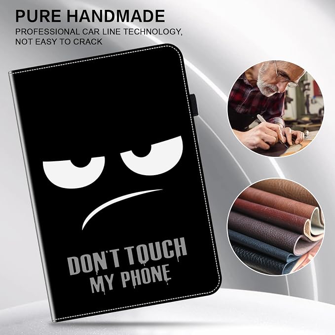 Case for Samsung Galaxy Tab A 10.1 2019 Model SM-T510/T515/T517 Stylus Holder Flip Wallet Leather Shockproof Cover for Galaxy Tab A SM-T510 Case Bicolor Marble
