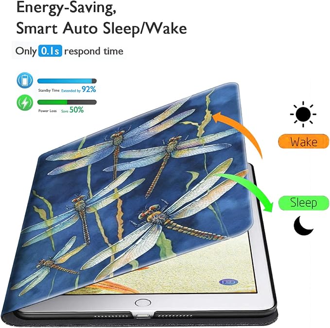 for Samsung Galaxy Tab A8 Case for Samsung Galaxy Tab A8 10.5 Case 2022 Lightweight Smart Cover PU Leather Adjustable Stand Protective Cover with Auto Wake/Sleep - Art Butterfly