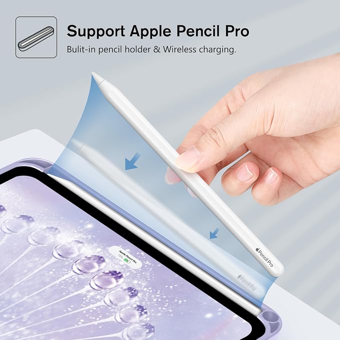 FINTIE Keyboard Case for iPad mini 7th Generation (A17 Pro) / mini 6 8.3 | Detachable Magnetic Bluetooth Keyboard Soft TPU Cover Multi-Angle Viewing Pencil Holder Backlight/Fantasy Ombre