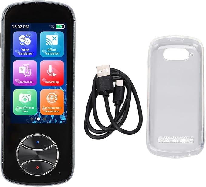 Multi Language Voice Translator Device, 3.0in Touch Screen, Offline Photo Translation - Real Time Speech Recognition, Instant Language Communication, Travel and Business Use