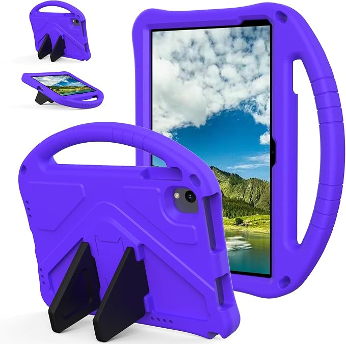 YRH for Urao C107 10.1 inch Tablet Case 2024 Kids EVA Shockproof Cover with Handle Kickstand for Urao Android Tablet 10.1'' (Black)