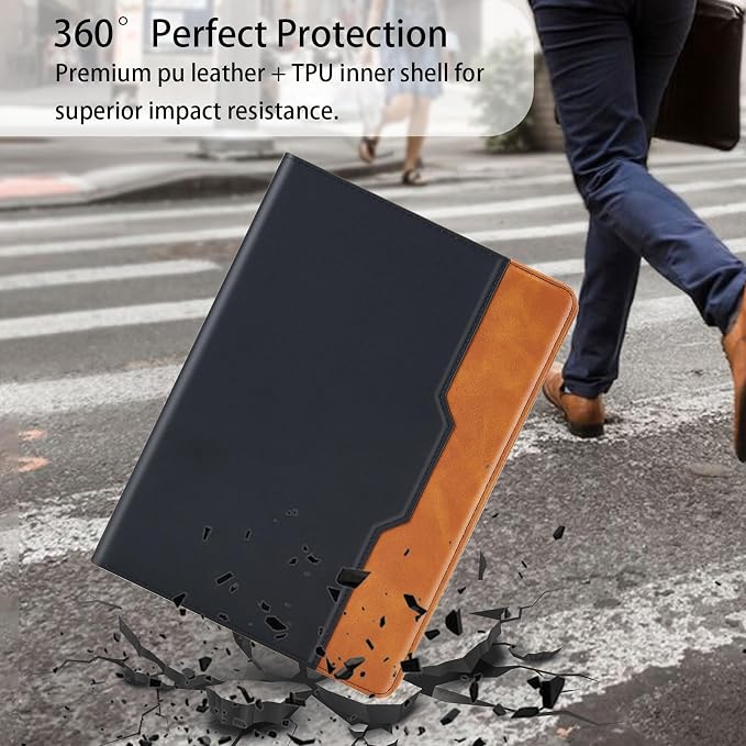 Case for iPad 5th / 6th Generation (2018/2017) iPad 9.7 Inch iPad Air 2 / iPad Air Multi-Angle Viewing Stand with Hand Strap Auto Wake SleepBlack