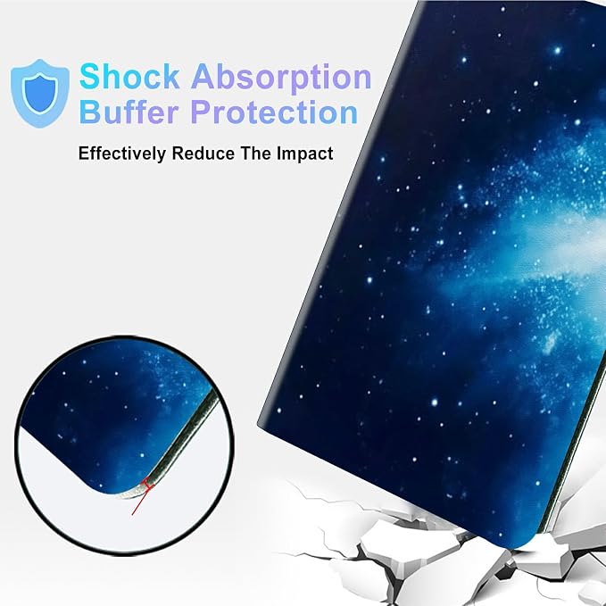 for Microsoft Surface GO 3/GO 2 Case with Adjustable Stand &amp Auto Wake/Sleep PU Leather Slim Smart Protect Cover - African Women Red Hair