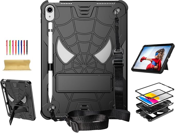 Dteck for iPad Air 3rd Gen (2019) / iPad Pro (2017) Case 10.5 Shockproof Protective Case with Kickstand Hard Plastic Shell 3-Layer Protection Drop Proof Sturdy Rugged Tablet Cover (Aqua+Rose)