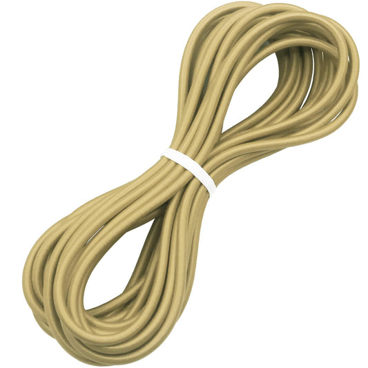 1/4" x 25' Elastic Bungee Cord Kayak Stretch String Rope Black Shock Cords