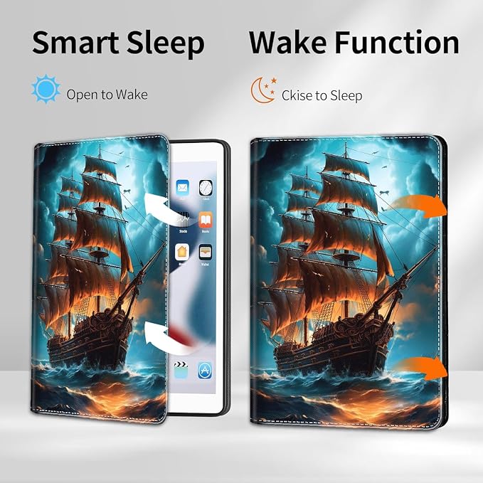 Case for iPad 10.2/10.5，iPad 9th/8th/7th Gen，for iPad 10.2 inch 2021/2020/2019/iPad Air 3rd Gen/Pro 10.5 - Slim Fit Standing Cover with Auto Sleep/Wake，Enchanted Forest 2