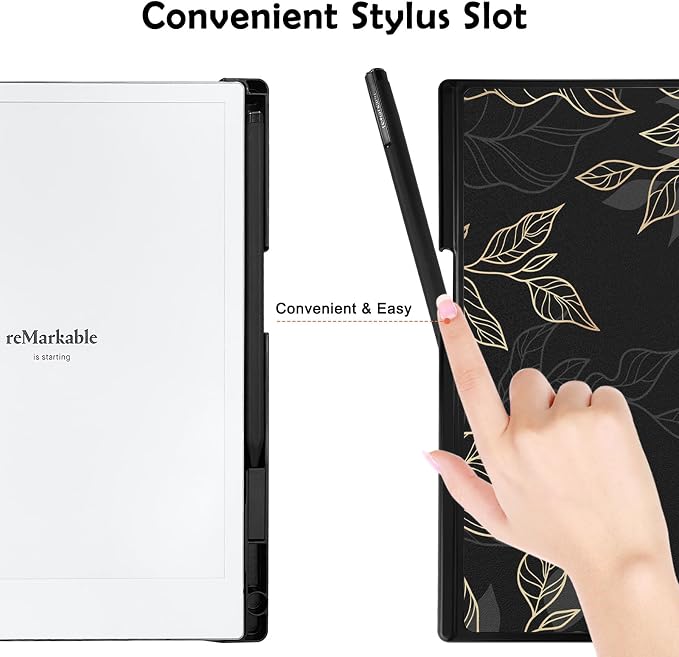 Case for Remarkable 2 Paper Tablet 10.3 2020 ReleasedLightweight and Hard Back Shell Protective Book Folio Cover with Built-in Pen HolderComes with Remarkable 2 Pen Tips.