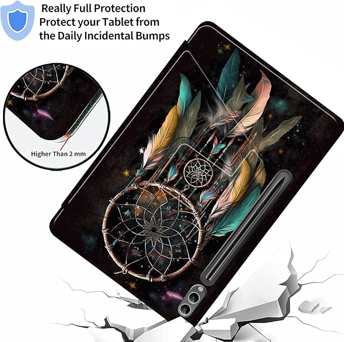 Case for Samsung Galaxy Tab A9 8.7-Inch 2023360 Degree Rotating Multi-Angle Viewing Protective Cover with Auto Sleep/Wake-Blue Butterfly