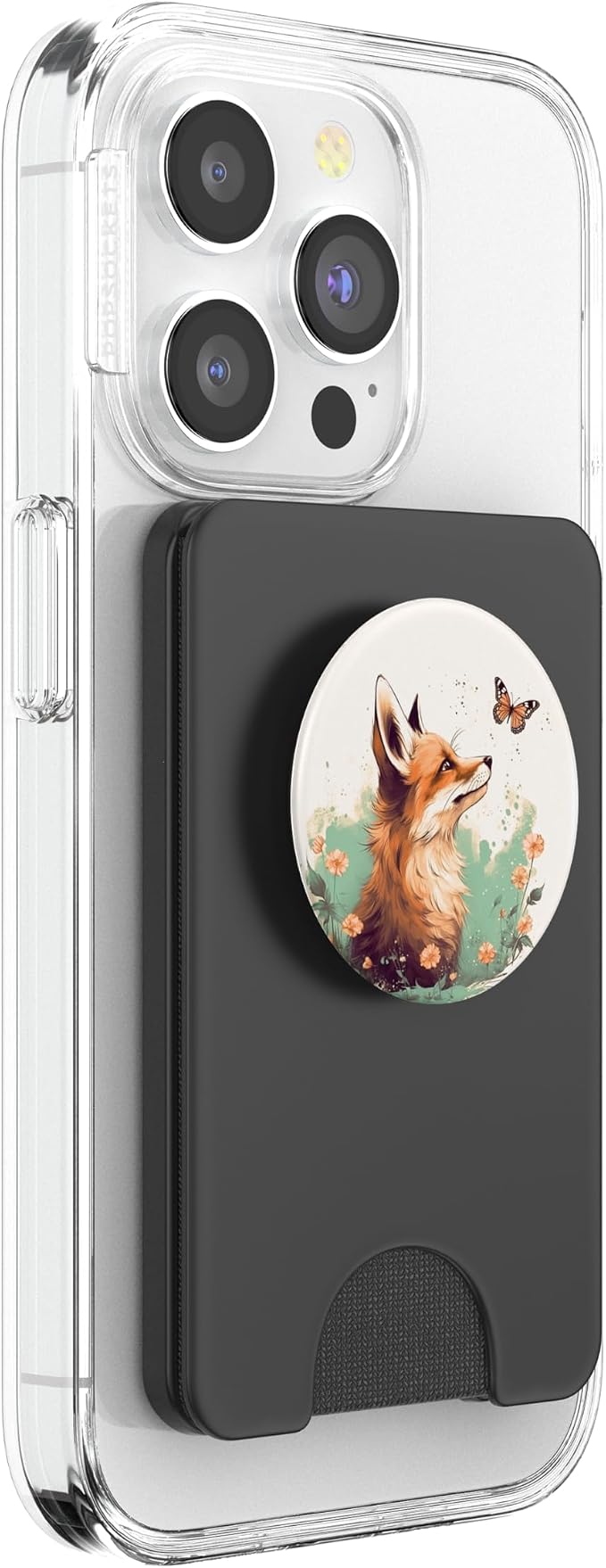 Fox Butterfly Forest Animal PopSockets Adhesive PopGrip