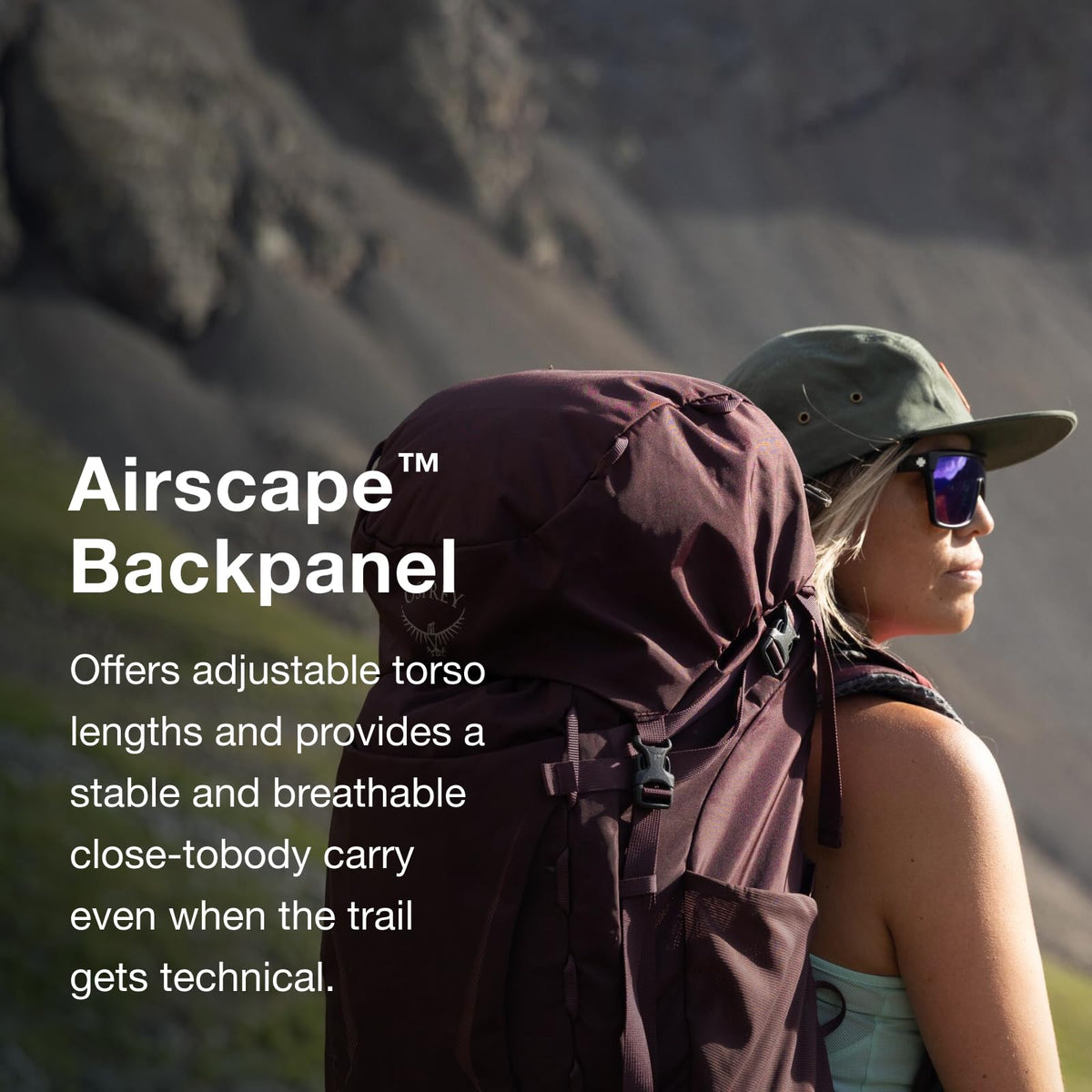 Osprey Kyte 58L Women's Backpacking Backpack - Hiking & Camping Bag with Waterproof Raincover, Rocky Brook Green, X-Small/Small