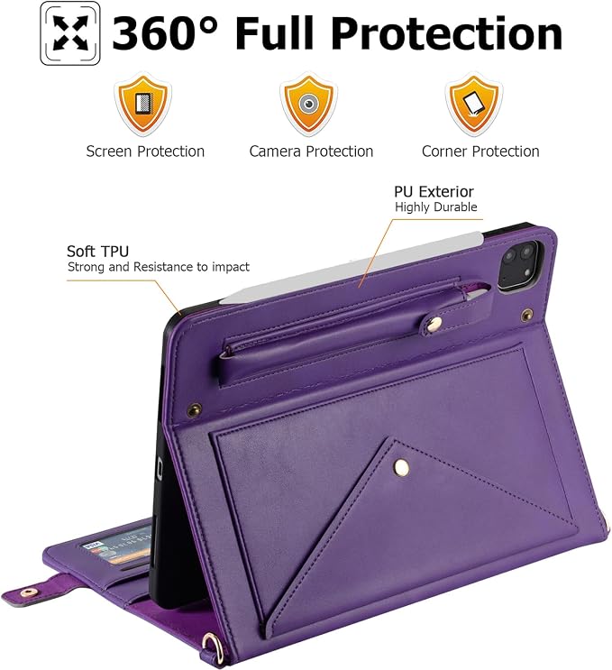 Dteck for iPad Pro 13-Inch (M4/M5) Clear TPU Case 2024/2025 Release Durable Soft Silicone Back Cover Slim Fit Lightweight Anti Scratch Ultra Thin Protective Tablet Basic Case Shell (Transparent)