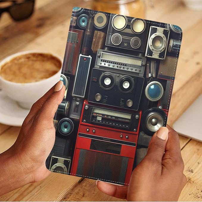 Case for Samsung Galaxy Tab A 8.0 2019 (SM-T290/T295/T297) Slim Lightweight PU Leather Stand Cover with Auto Wake/Sleep for Galaxy Tab A 8.0 Inch Abstract Watercolor Art Dogs