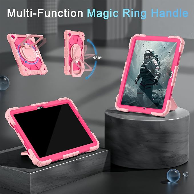 Auizotl Case for Samsung Galaxy Tab A11+/A9+ Plus 11 Inch with Screen Protector/Rotating Stand/Pen HolderMilitary Grade Shockproof Cover for Galaxy Tab A11 Plus /A9 Plus CasesBlack
