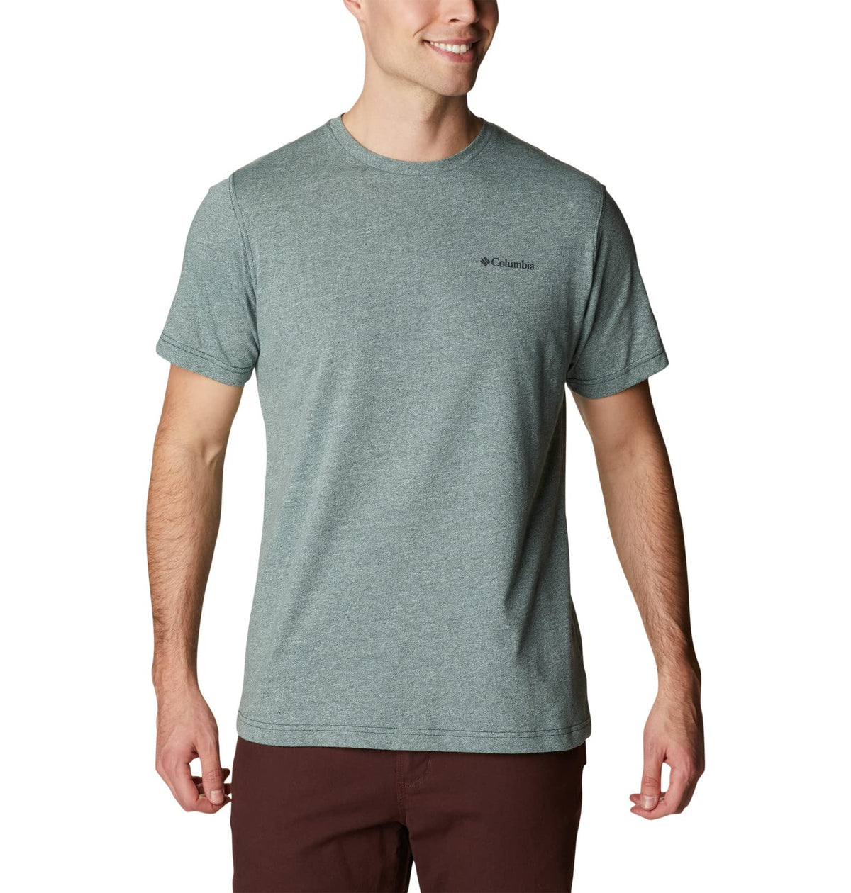 Columbia Men's Thistletown Hills Short Sleeve, Kelp/Spruce, 5X Big