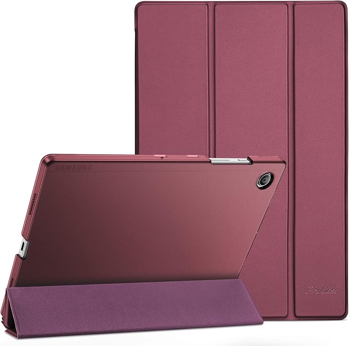 ProCase Smart Case for Galaxy Tab A8 10.5 Slim Stand Hard Back Shell Protective Smart Cover Case for Galaxy Tab A8 10.5 Inch 2022 SM-X200 X205 X207 -Black