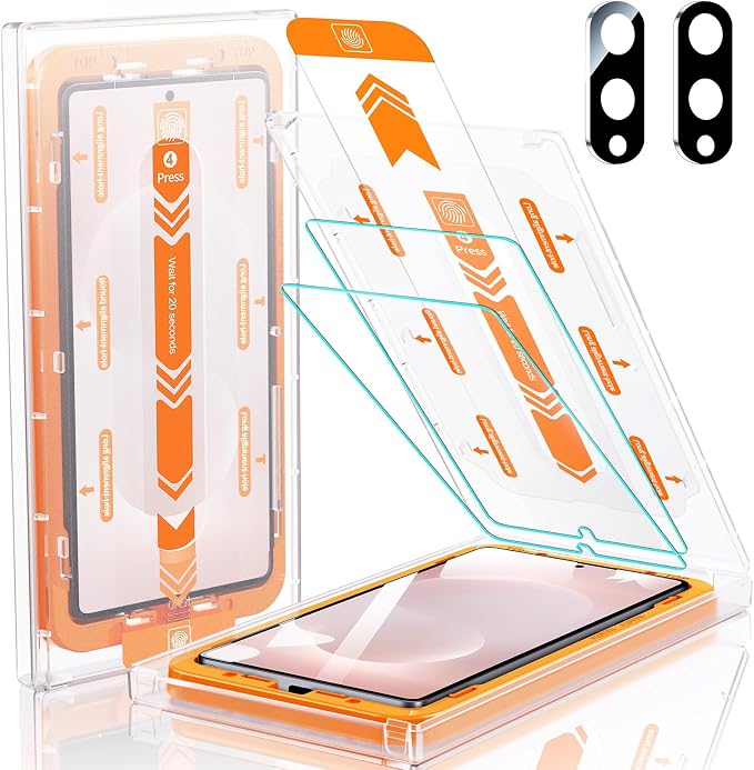 2+2 Packs for iPhone 17 Pro Privacy Screen Protector with Camera Protector | TOP 9H+ Tempered Glass [Zero Bubble][10X Military Protection] Anti Spy 17 ProMax Tempered Glass Full CoverageCase-Friendly