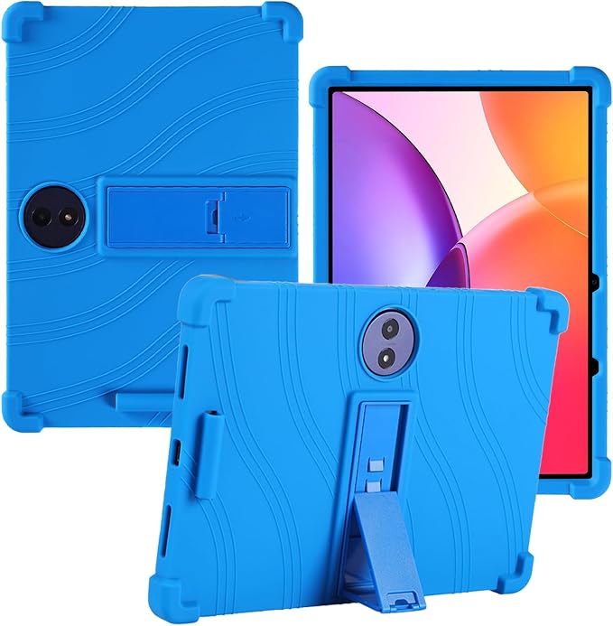for TCL TAB A1 Plus 12.2 Inch Tablet CaseBOVUGAC Adjustable Stand Shockproof Easy Installation Slim and Lightweight Premium Silicone Protective Shell for TCL TABA1 Plus 12 Case Cover.(Black)