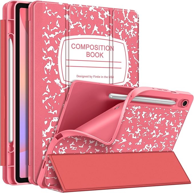 Fintie Slim TPU Case for Samsung Galaxy Tab S10 Lite/S10 FE/S9 FE 5G 10.9 | Tri-Fold Viewing Stand Full Protection S Pen Holder Auto Sleep Wake Black